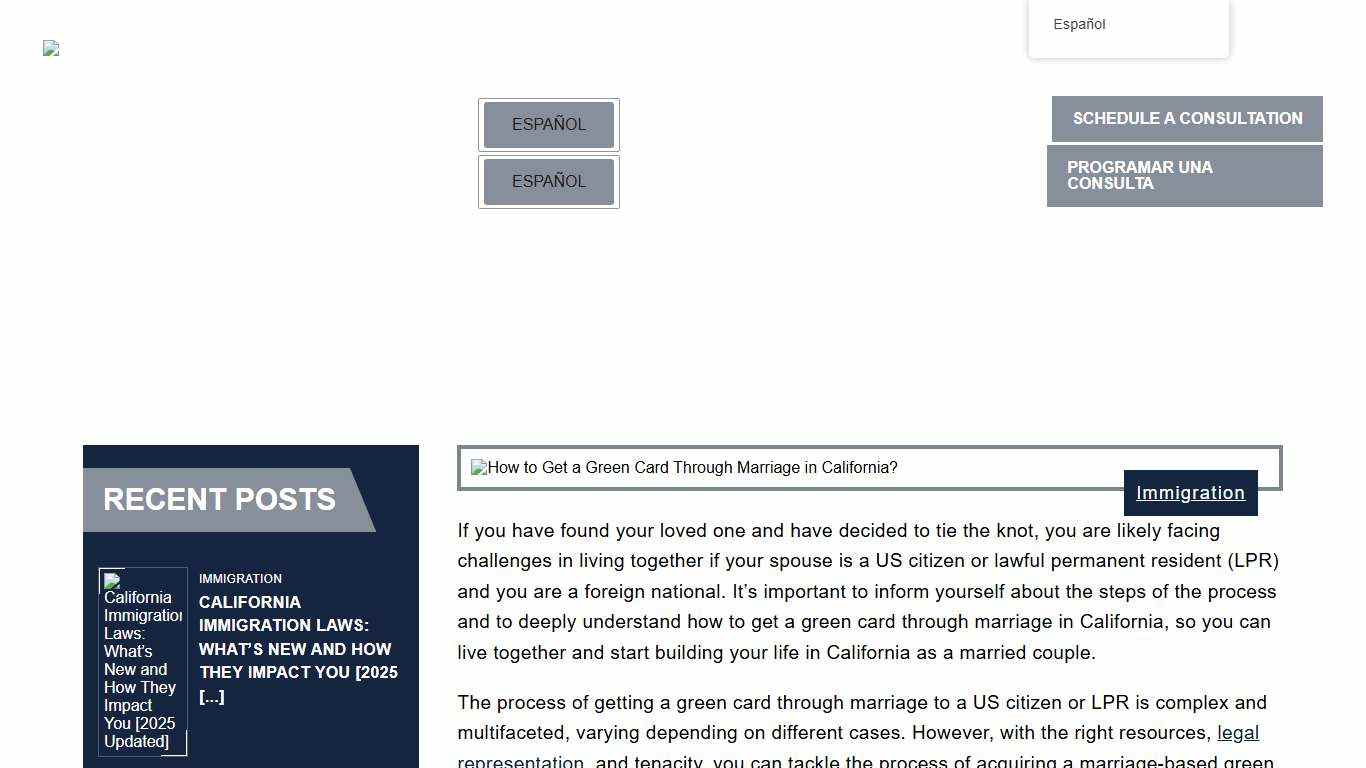 2026 How to Get a Green Card Through Marriage in California?